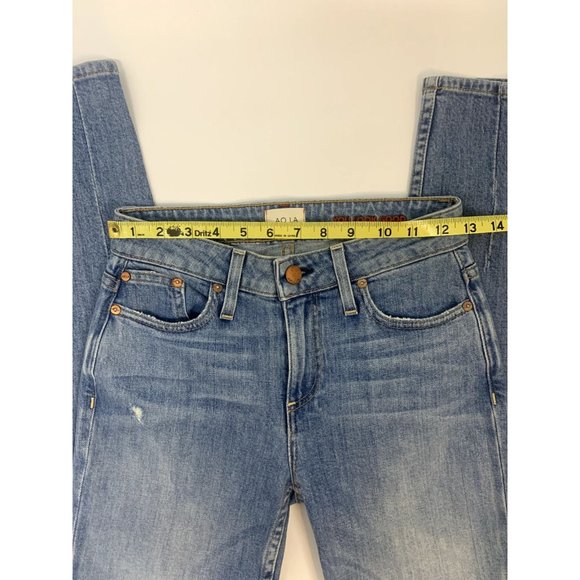 Alice + Olivia AO LA Good Mid Rise Exposed Button Ankle Jeans Size 25 - Picture 9 of 10